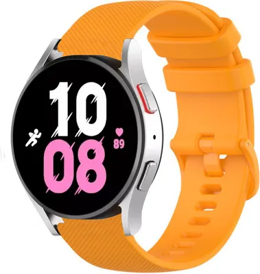 Produktbild von Strap-it Samsung Galaxy Watch 5 - 44mm Luxus-Silikonarmband (Orange)