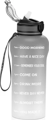 Immagine prodotto di ETDW Borraccia sportiva da 2 litri con cannuccia Senza BPA 2000ml A prova di perdite
