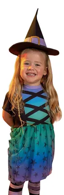 Productafbeelding van Show Me The Merch - Heksenkostuum voor meisjes NS10287 (98) (Kleurenrijk)
