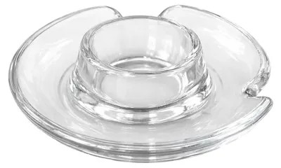 Produktbild von METALTEX 252900000 Eierbecher aus Glas mit Löffelablage, Ø 10,8 cm