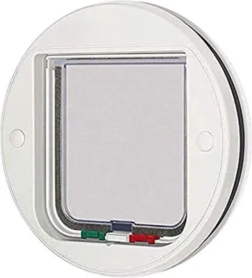Immagine prodotto di Zanzariera per gatti - Telaio in vetro con chiusura a 4 vie - bianco - 326g