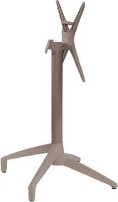 Image de Pied de table en Aluminium et Polypropylène Taupe pour Exterieur