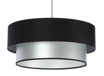 Zdjęcie produktu dla Lampa wisząca DOUBLE BLACK 40 srebrna/czarna