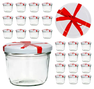 Zdjęcie produktu dla CAPCRO zestaw 25 kubków termicznych 230 ml Do 82 z pokrywką ozdobną kokardą
