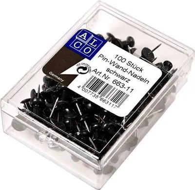 Produktbild von Pinnwandnadel 7,5mm schwarz VE=10x100 Stück