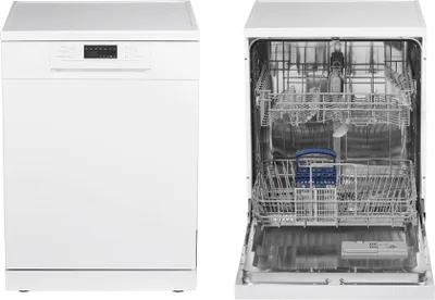 Zdjęcie produktu dla PKM DW127, Wolnostojący, Pełny rozmiar (60 cm), Biały, Czarny, LED, Stal nierdzewna