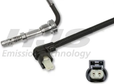Produktbild von HJS 92 09 4177 Abgastemperatursensor passend für MERCEDES-BENZ A-Klasse (W169) M14x1.5 255mm