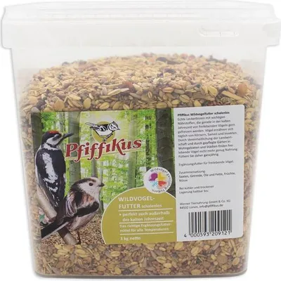 Produktbild von Pfiffikus Wildvogelfutter schalenlos 3 kg im Eimer