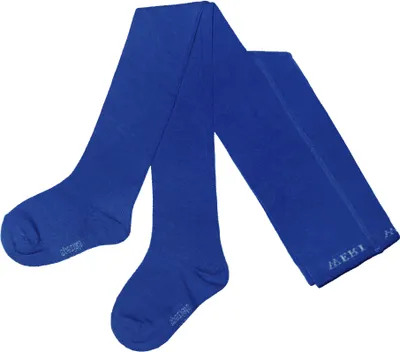 Produktbild von Kinder Strumpfhosen aus Baumwolle Unifarben Glatt Royalblau Große 110-116