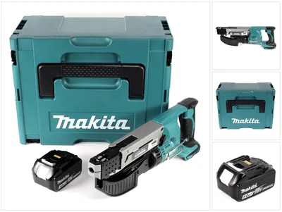Obrázek produktu pro Akumulátorový zásobníkový šroubovák Makita DFR 550 T1J 18V 25-55mm + 1x akumulátor 5,0Ah + Makpac - bez nabíječky