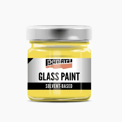 Produktbild von PENTART Glasmalfarbe lösemittelhaltig, 30 ml, Gelb