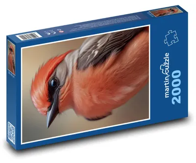 Produktbild von martinpuzzle - Puzzle 2000 Teile - Vogel mit Orangenfedern