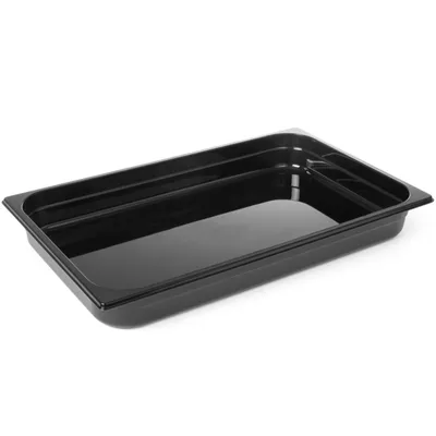 Obrázek produktu pro GN 1/1 cateringová nádoba z černého polykarbonátu 530x325x100mm 14L Hendi 862223