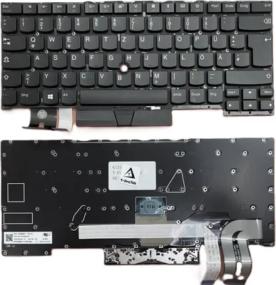 Produktbild von DEUTSCHE-Tastatur Keyboard Schwarz mit Trackpoint für Lenovo ThinkPad L490 20Q5002KGE