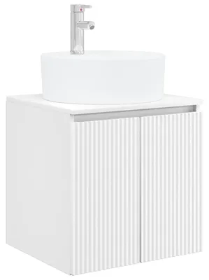 Immagine prodotto di vidaXL Lavabo da appoggio, bianco, 49,5 x 44,5 x 65 cm, materiale derivato dal legno