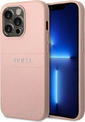 Produktbild von Guess Guhcp14Xpsasbpi Iphone 14 Pro Max 6,7"" Różowy/Pink Saffiano Strap