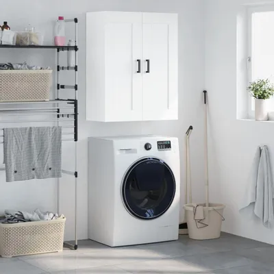 Obrázek produktu pro vidaXL Nástěnná skříňka bílá 69,5x34x90 cm Dřevěný materiál