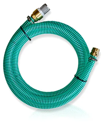 Produktbild von Saugschlauch 1 Zoll 2m mit Fußventil und Rückschlagklappe