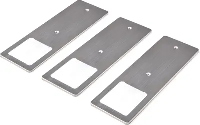 Produktbild von LED Unterbauleuchten Edelstahl gebürstet 5W - Küchenleuchte 3er Set neutralweiß