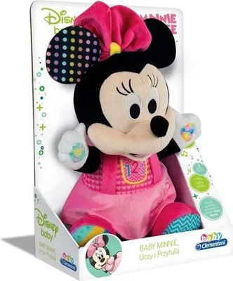 A plush toy of Minnie Mouse in its retail packaging.