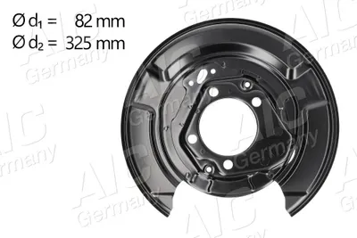 Produktbild von AIC Spritzblech Bremsscheibe für LEXUS RX (MHU3, GSU3, MCU3) Hinten Rechts 58905 Ankerblech