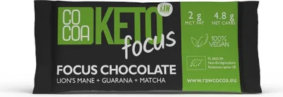 Zdjęcie produktu dla CZEKOLADA FOCUS KETO40 g - COCOA