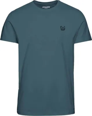 Obrázek produktu pro Jack & Jones Denim Dog Regular Fit tričko s krátkým rukávem Blue S Pánské Blue S
