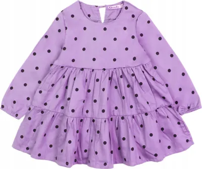 Immagine prodotto di Abito da bambina – Taglia 98 – Viola – 100% cotone – Elegante per 3 anni