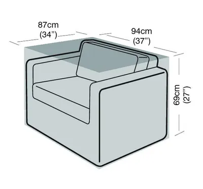Obrázok produktu pre Poťah obývacej súpravy Garland (94x87x69cm) čierny