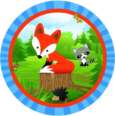 Produktbild von Pappteller Kleiner Fuchs, 23 cm