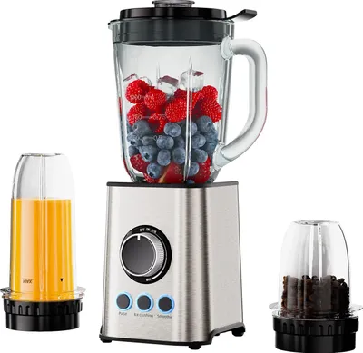 Zdjęcie produktu dla Blender do smoothie, silnik 1300 W, szklany pojemnik na 6 filiżanek, TB003, wtyczka EU