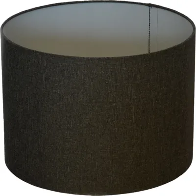 Produktbild von Lampenschirm  Ø 25 x 18 cm dunkelgrau Leinenstruktur Zylinderförmig