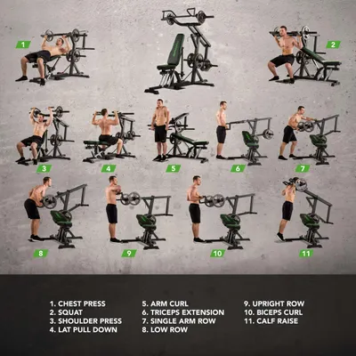 Image de Tunturi WT80 Leverage Gym - Station de Musculation à Levier - Presse Articulée Réglable pour +50 Exercices - Compacte et Stable - Compatible Disques 30mm & 50mm