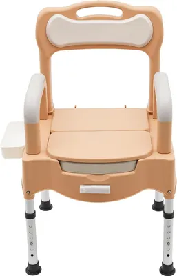 Immagine prodotto di Sedia comoda mobile - Sedia comoda per adulti - Con braccioli - Regolabile in altezza - Portata 227 kg - Per anziani e persone con disabilità - Viola