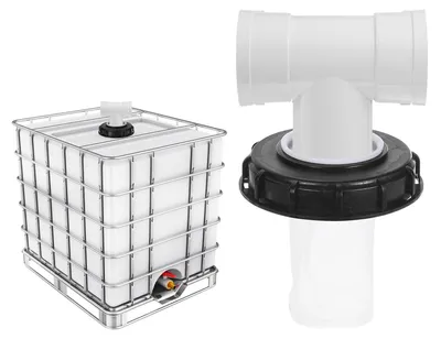Produktbild von Solidchoice – Filterdeckel für IBC-Container mit T-Anschluss