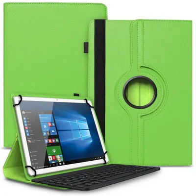 Produktbild von Tablet Tasche Blackview Tab 20 Tastatur Hülle Schutzhülle Case Bluetooth DrehbarFarbe Uni 360 Taschen:Grün