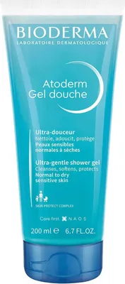 Zdjęcie produktu dla Bioderma Atoderm, Żel pod prysznic, 200 ml, Dorośli, Unisex, Ciało, Skóra sucha, Skóra wrażliwa