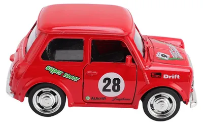 Obrázok produktu pre Miniatúrny model auta v mierke 1:36, hračka zo zliatiny, vtipné otváranie dverí, kovové autíčka, hračka do zbierky, na výstavu, na dekoráciu, červená