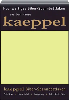 Produktbild von Kaeppel Biber Bettlaken Betttuch 180-200x200 cm Spannbettlaken 14 Farben Uni Öko, Farbe:Pistazie