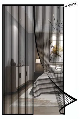 Image de Filet anti-insectes magnétique pour portes - Facile à installer, sans perçage