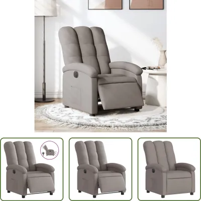 Obrázok produktu pre Obývací obchod Recliner Electric Taupe Fabric
