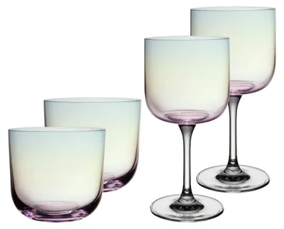 Produktbild von like. by Villeroy & Boch Like Glass Wein- und Wassergläser Set 4-teilig - Pearl