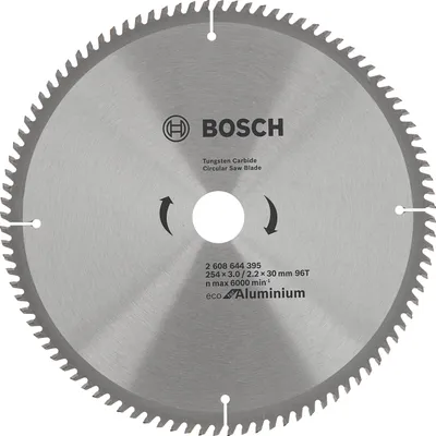 Obrázok produktu pre Bosch 2 608 644 395, Hliník, Kov, 25,4 cm, 3 cm, 2,2 mm, 6000 ot/min, 3 mm