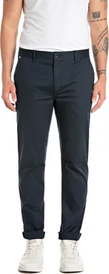 Image de Replay M9998.000.84905 Pantalon chino bleu, taille 31/32, pour homme, couleur bleu, taille 31