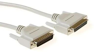 Produktbild von ACT AK4066, Weiß, 10 m, D-sub 25 pin, D-sub 25 pin, Männlich, Weiblich