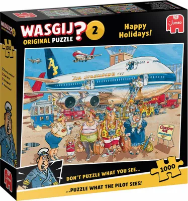 Immagine prodotto di Jumbo Wasgij Original 2 - Happy Holidays, Puzzle, Erwachsenenpuzzle, 1000 Teile, 1119802034