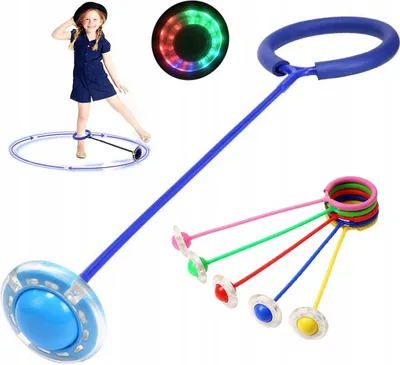 Produktbild von HULA-HOP hula hoop obruč na nohy obruč na skákanie LED MODRÁ
