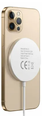 Image de Mayaxess, chargeur MagSafe magnétique 15 W pour iPhone 12 Pro, blanc