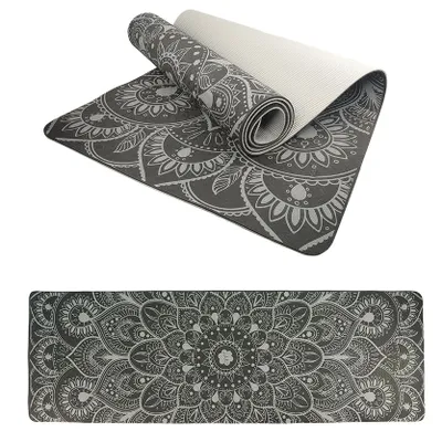 Obrázek produktu pro Podložka LIFEFIT® YOGA MAT MANDALA DUO, 183x58x0,6cm, černá
