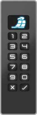 Produktbild von KOBRA USB-C Stick 16GB verschlüsselt, mit Hardware Verschlüsselung und PIN-Eingabe über Tastatur des Speicherstick, stabiles Gussgehäuse, FIPS 197